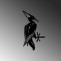 Aberto Design Bird On The Branch 10 - Negro
